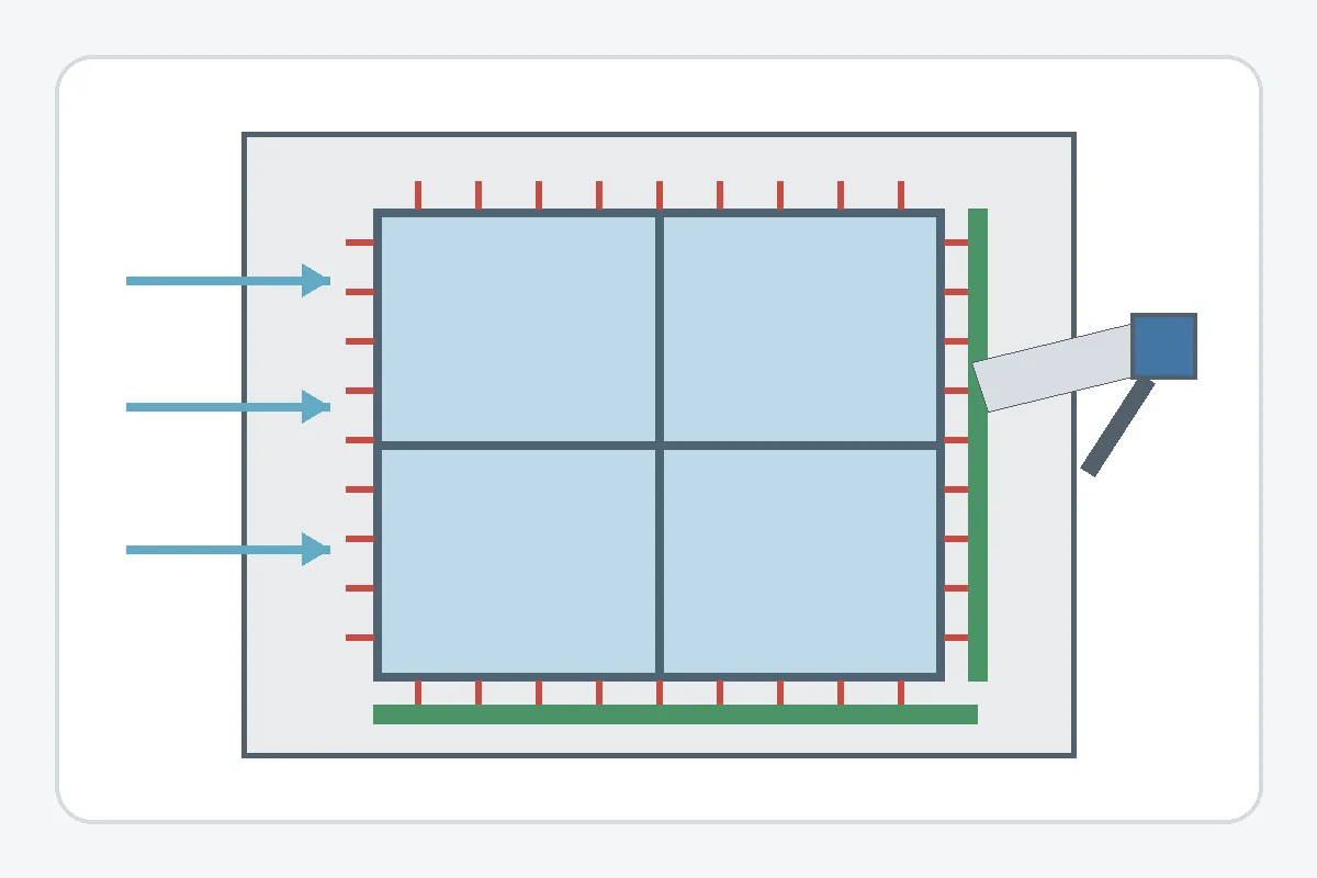 Energy-efficient upgrade using continuous air sealing around a Montreal window frame