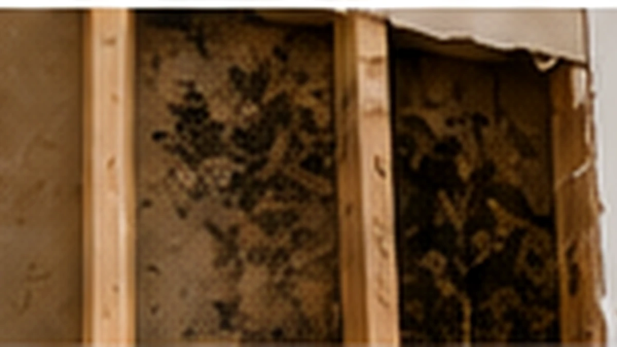 Removal of Unsalvageable Water-Damaged Drywall Damaged drywall removed to expose mould and wet framing
