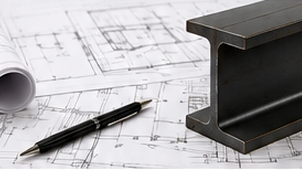 Structural Beam Plans for Wall Removal Structural engineering plans and steel beam for load-bearing wall removal
